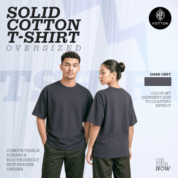 Oversized Dark Gray T-shirt - Image 2