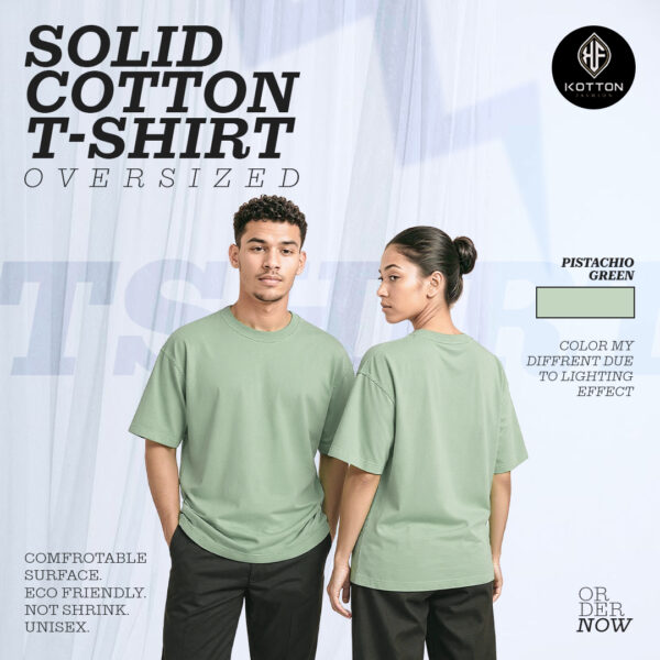 Oversized Pistachio Green T-shirt - Image 2
